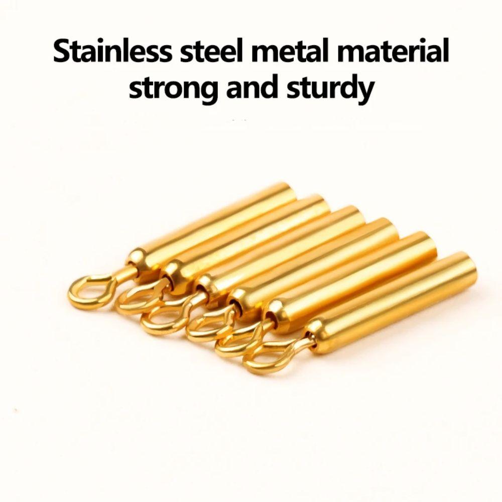 10 pcs Copper 360 Degree Freely Float Holders Freely Rotating Fishing Line Fixed Tube Fishing Race 2.2
10 pcs Copper 360 Degree Freely Float Holders Freely Rotating Fishing Line Fixed Tube Fishing Race 2.2