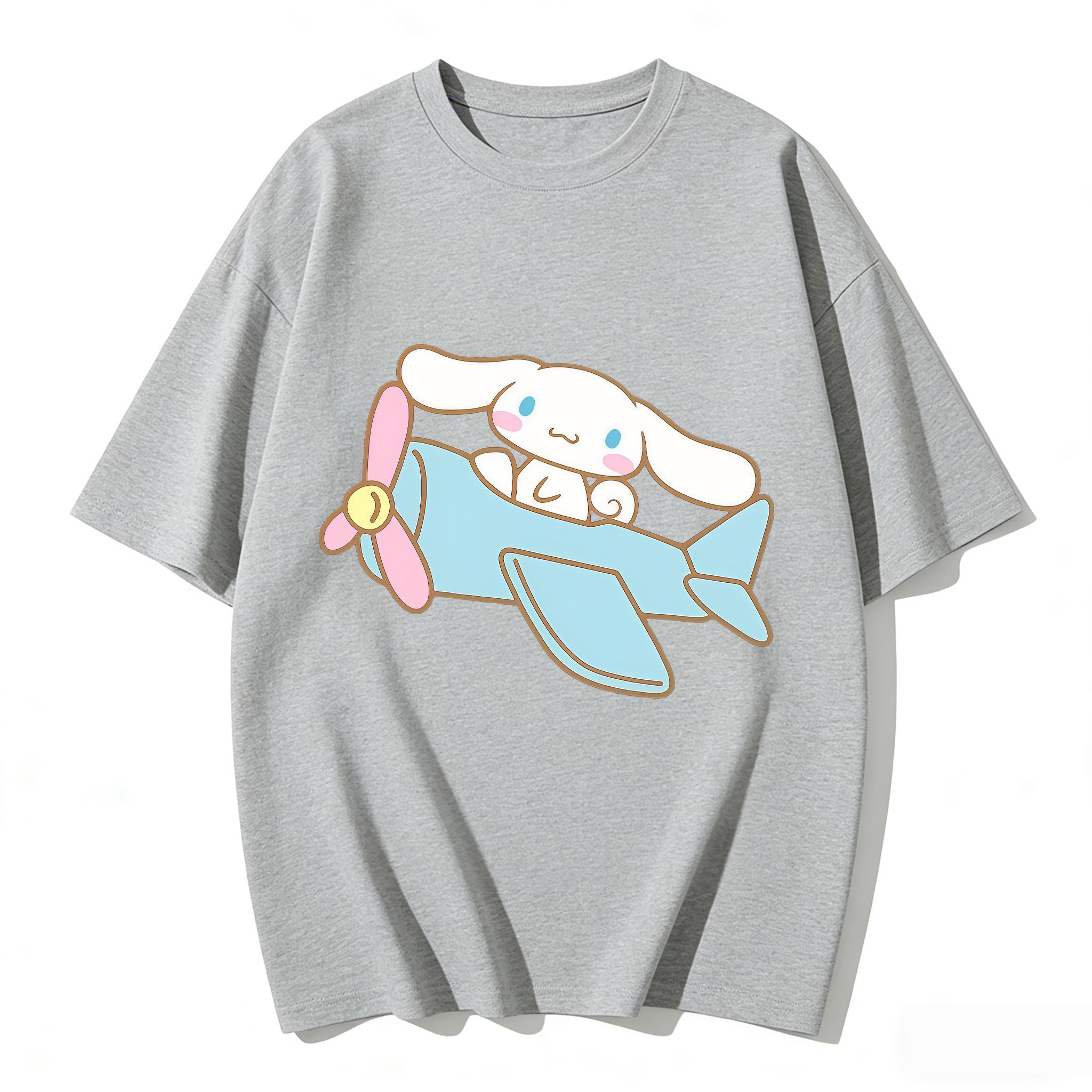 2026 New Cinnamoroll Airplane Cartoon Print Tshirt Family Matching Outfits Casual Short Sleeve Tee for Women Unisex Kids Summer S
2026 New Cinnamoroll Airplane Cartoon Print Tshirt Family Matching Outfits Casual Short Sleeve Tee for Women Unisex Kids Summer S