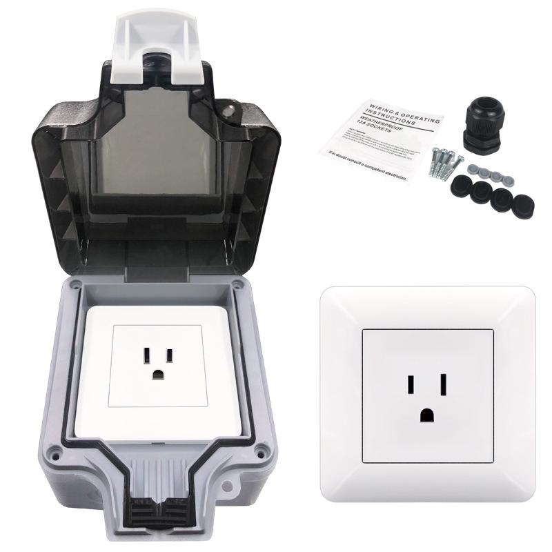 Вулична водонепроникна IP66 американська японська 3-контактна бризкозахищена розетка з вимикачем
Вулична водонепроникна IP66 американська японська 3-контактна бризкозахищена розетка з вимикачем