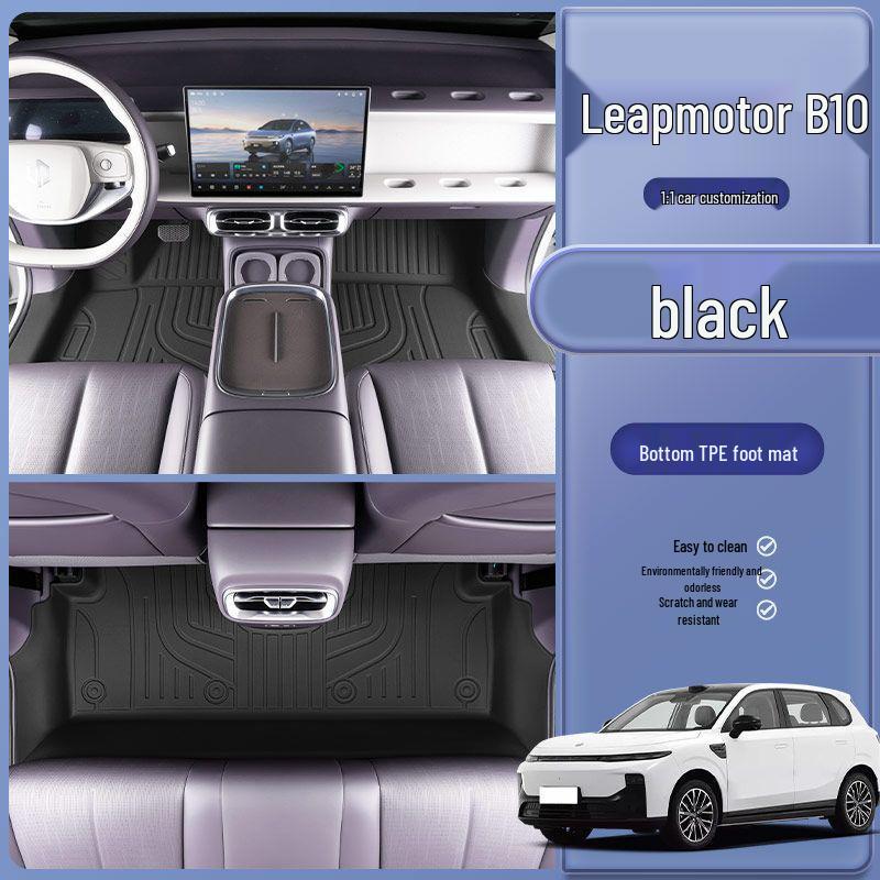 Leapmotor B10 Interior Decor Set: TPE Foot Mats, Door Sill Covers, Trunk Mat, Special Colors Leapmotor B10 (Includes Door Sill TPE)
Leapmotor B10 Interior Decor Set: TPE Foot Mats, Door Sill Covers, Trunk Mat, Special Colors Leapmotor B10 (Includes Door Sill TPE)