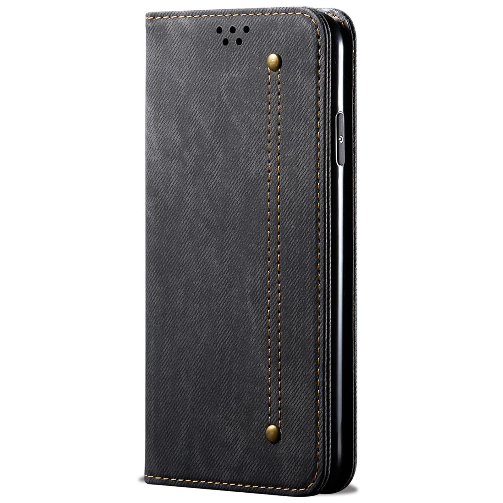 For Xiaomi Redmi Note 11S 4G/Redmi Note 11 4G (Qualcomm) Jeans Cloth Texture PU Leather Phone Case Wallet Stand Magnetic Absorption Shockproof Cover Black
For Xiaomi Redmi Note 11S 4G/Redmi Note 11 4G (Qualcomm) Jeans Cloth Texture PU Leather Phone Case Wallet Stand Magnetic Absorption Shockproof Cover Black