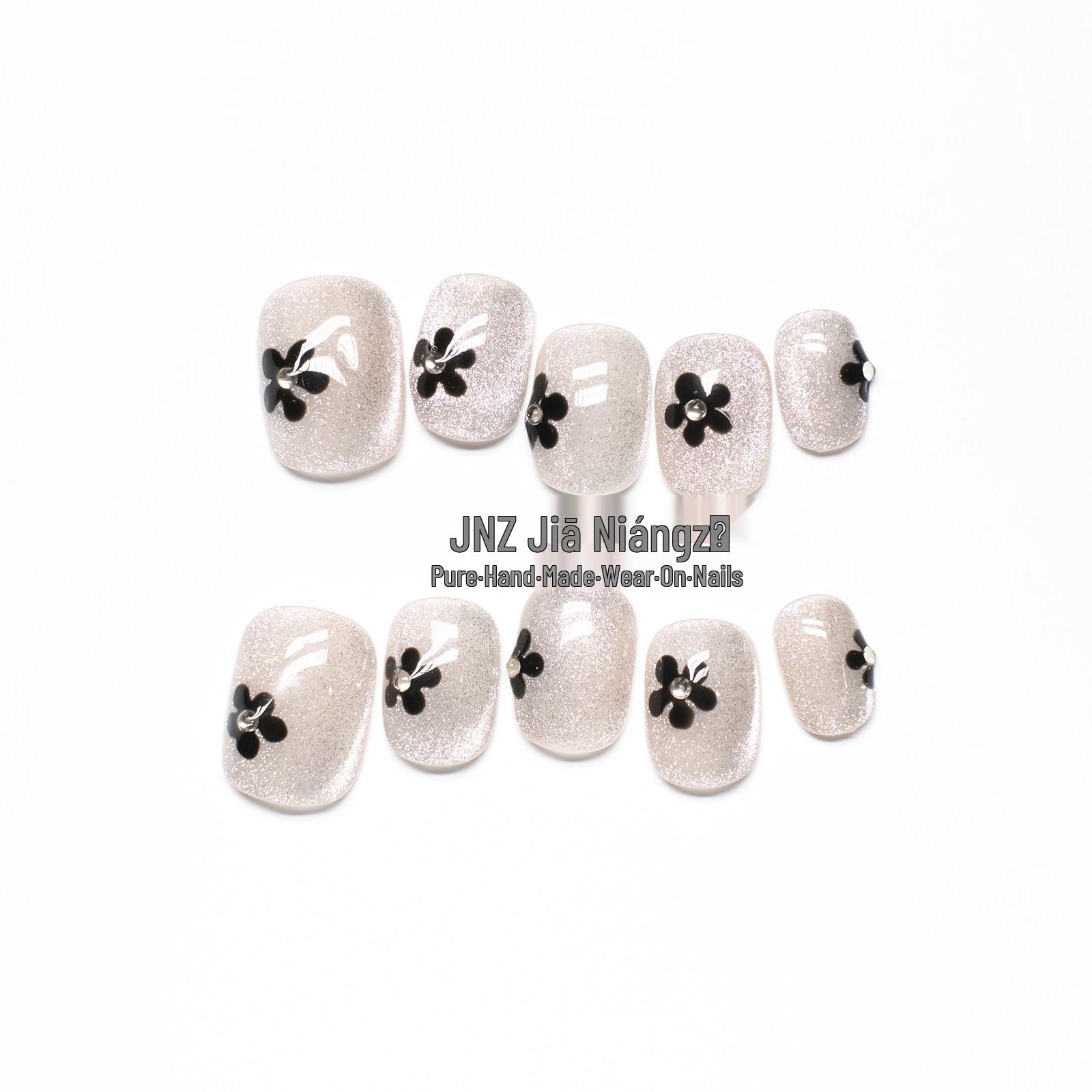 Jia Niangzi Hand-Painted Rose Flower Nails – Gentle, Shiny, Short Nail Art for Spring/Summer
Jia Niangzi Hand-Painted Rose Flower Nails – Gentle, Shiny, Short Nail Art for Spring/Summer