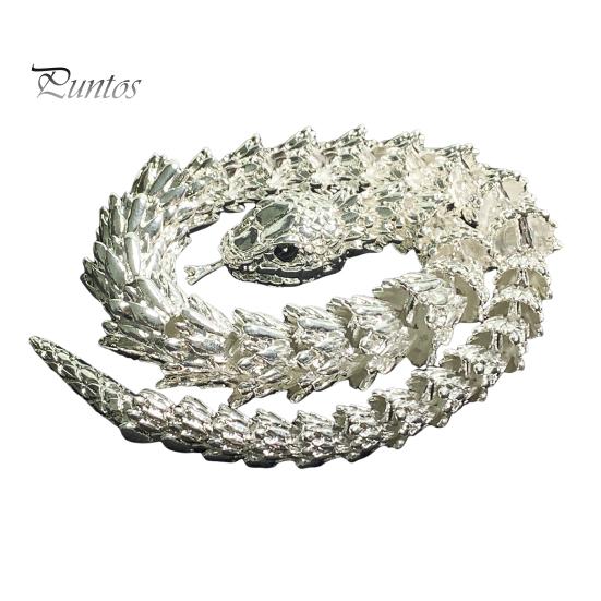 Металлическая статуэтка змеи, вращающаяся коллекционная фигурка змеи, гибкая настольная змея, украшение, подарок на лунный Новый год для любителя змей 22cm серебряный
Металлическая статуэтка змеи, вращающаяся коллекционная фигурка змеи, гибкая настольная змея, украшение, подарок на лунный Новый год для любителя змей 22cm серебряный