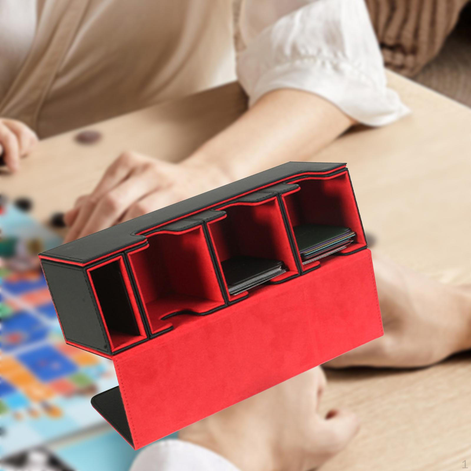 Чехол для колоды карт, игровая коробка, прочная, вмещает 300 карт для подарка коллекционерам Black Red
Чехол для колоды карт, игровая коробка, прочная, вмещает 300 карт для подарка коллекционерам Black Red