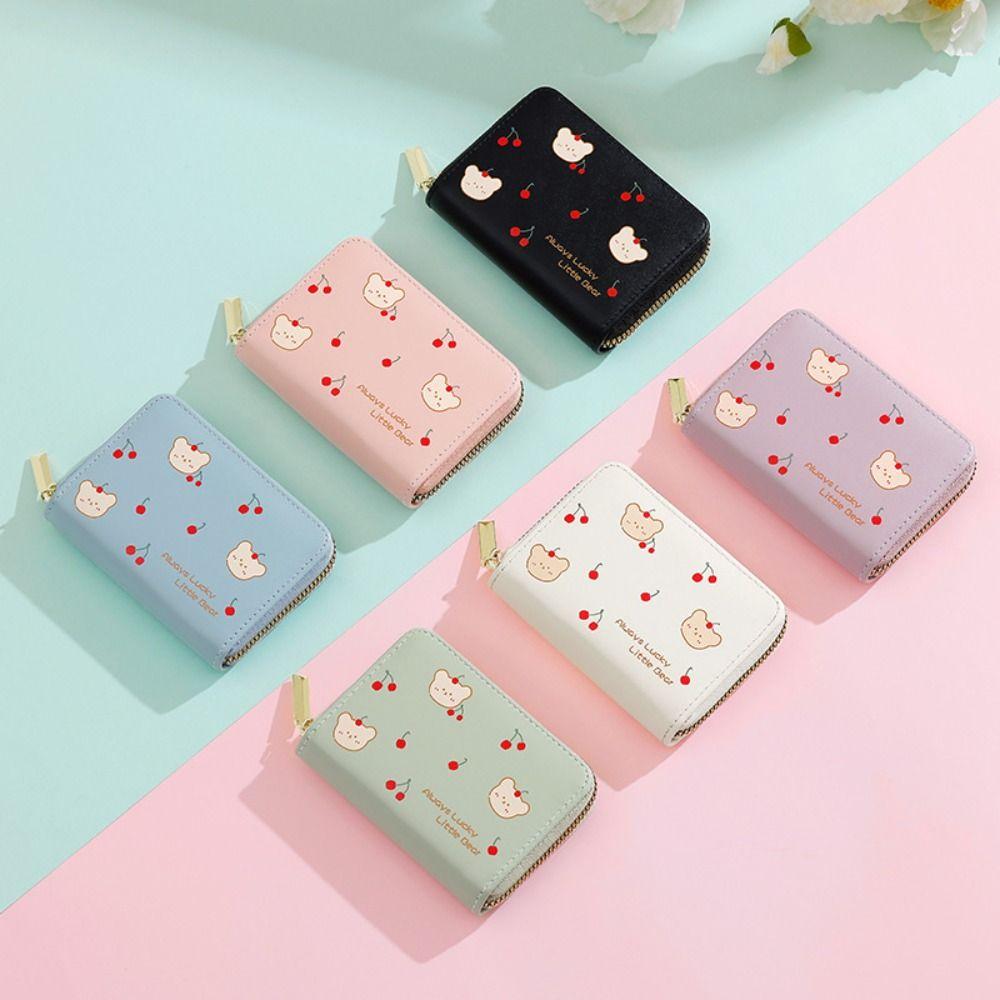 Candy Color Short Coin Purse Korean Style Small Zipper Wallet Portable Bear Pattern Wallet Student чорний
Candy Color Short Coin Purse Korean Style Small Zipper Wallet Portable Bear Pattern Wallet Student чорний