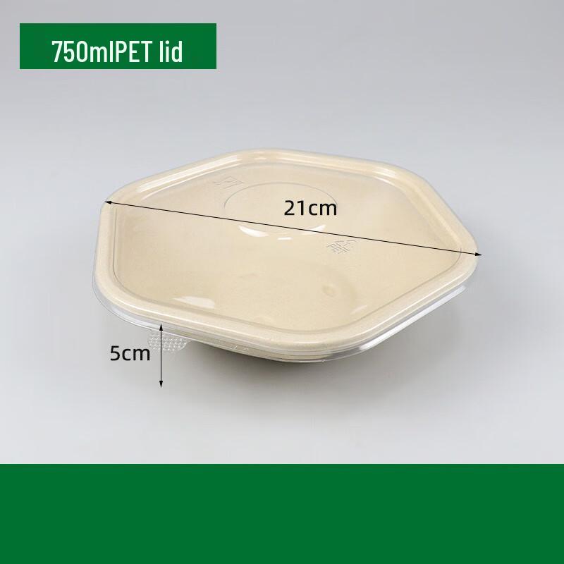 Disposable 750ml Hexagonal Sugarcane Pulp Bowl with Lid
Disposable 750ml Hexagonal Sugarcane Pulp Bowl with Lid