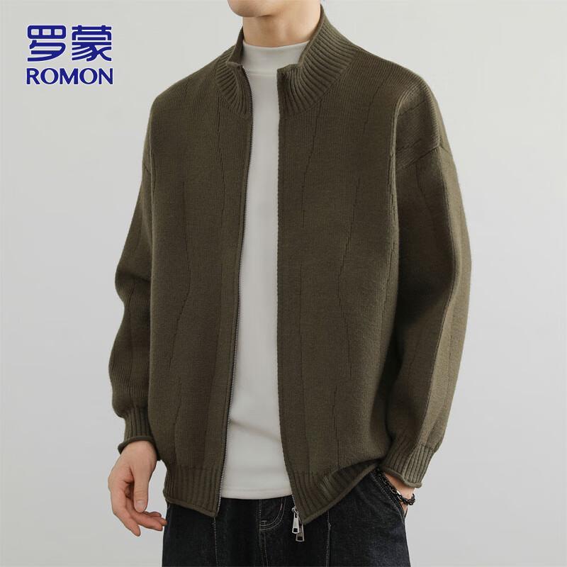 ROMON Men s Lapel Collar Knit Cardigan XL
ROMON Men s Lapel Collar Knit Cardigan XL