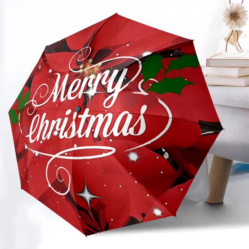 1pc Christmas Poinsettia Automatic Folding Umbrella - 8-Rib Automatic Open/Close, Large Canopy Birthday Festival Gift yy251217105
1pc Christmas Poinsettia Automatic Folding Umbrella - 8-Rib Automatic Open/Close, Large Canopy Birthday Festival Gift yy251217105