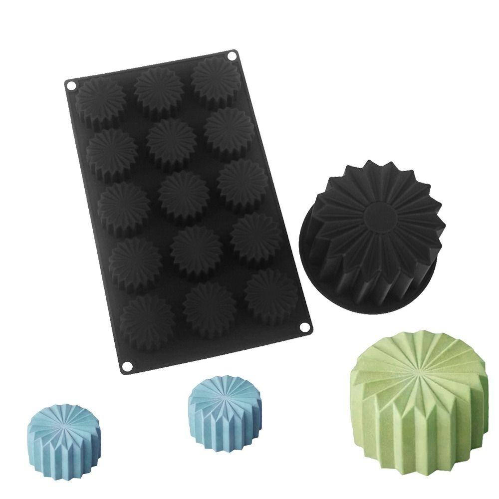 15 Cells Baking Cake Molds Serrated Edge Pudding Mould New Chocolate Mold Kitchen Tools чорний
15 Cells Baking Cake Molds Serrated Edge Pudding Mould New Chocolate Mold Kitchen Tools чорний