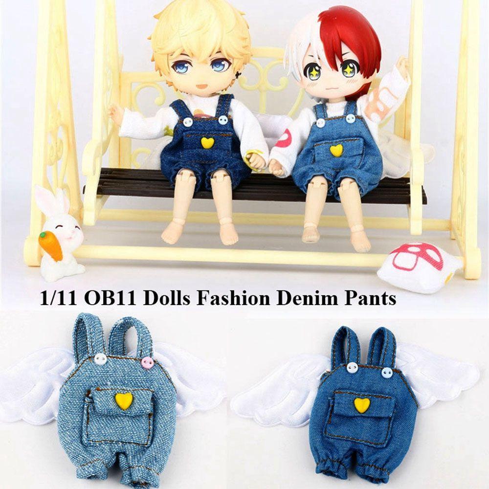 1/11 OB11Dolls For 1/12Bjd Doll Doll Overalls Obitsu11 Doll Accessories Denim Pants Doll Clothes 5
1/11 OB11Dolls For 1/12Bjd Doll Doll Overalls Obitsu11 Doll Accessories Denim Pants Doll Clothes 5