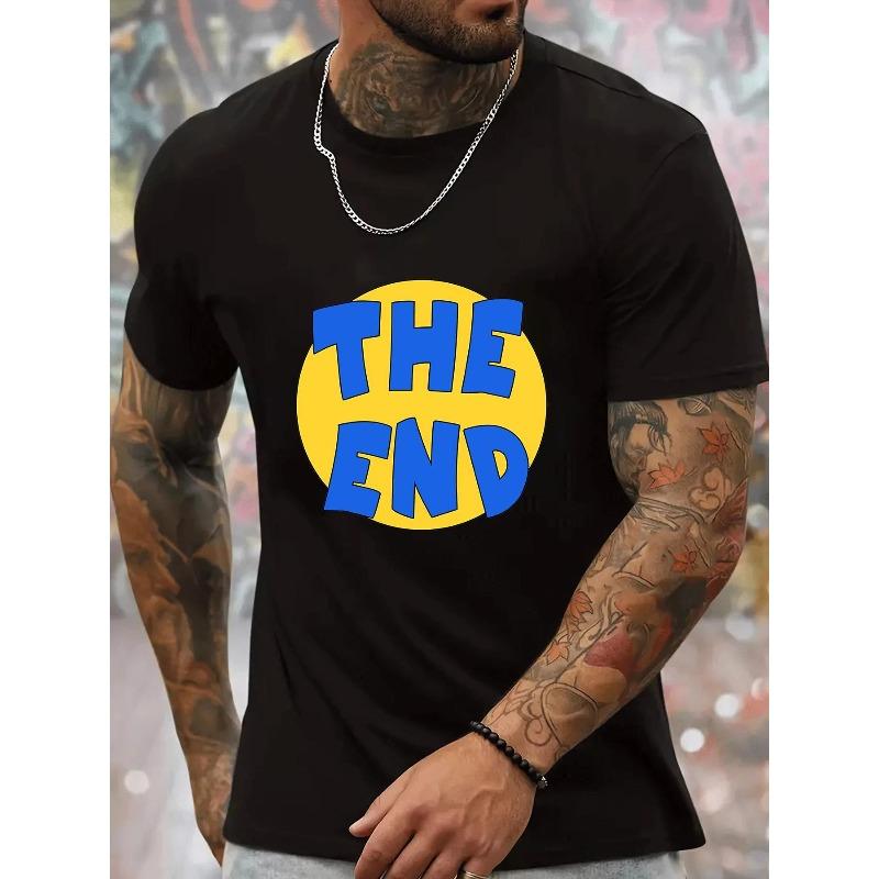 Men S Summer Casual Crew Neck T-Shirt with The End Print - Polyester Knit Fabric with Slight Stretch, Regular Fit, Patterned Short Sleeve Tee 4XL чорний
Men S Summer Casual Crew Neck T-Shirt with The End Print - Polyester Knit Fabric with Slight Stretch, Regular Fit, Patterned Short Sleeve Tee 4XL чорний