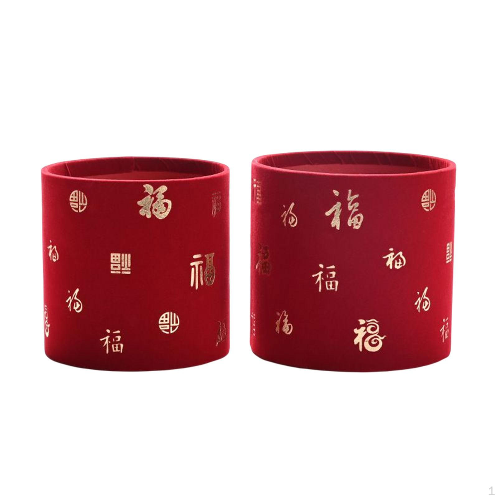 2Pcs Chinese Year Flower Vase Centerpiece Gift Bucket Fu Decoration Red Pot for Office
2Pcs Chinese Year Flower Vase Centerpiece Gift Bucket Fu Decoration Red Pot for Office
