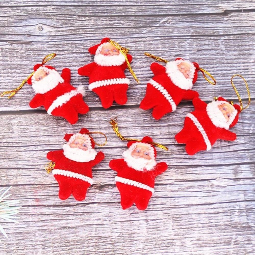 6Pcs Red Xmas Tree Hanging Flocking Christmas Tree Pendant Mini Santa Claus Pendant FfNew Year
6Pcs Red Xmas Tree Hanging Flocking Christmas Tree Pendant Mini Santa Claus Pendant FfNew Year
