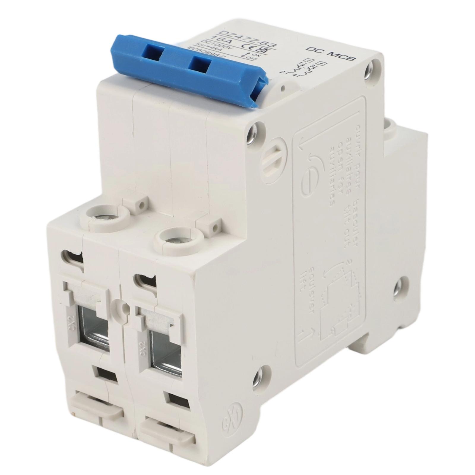 Powerful 1000V DC Miniature Circuit Breaker 2 Pole 32 Amp Isolator for Reliable Protection of Electrical Circuits 10A
Powerful 1000V DC Miniature Circuit Breaker 2 Pole 32 Amp Isolator for Reliable Protection of Electrical Circuits 10A