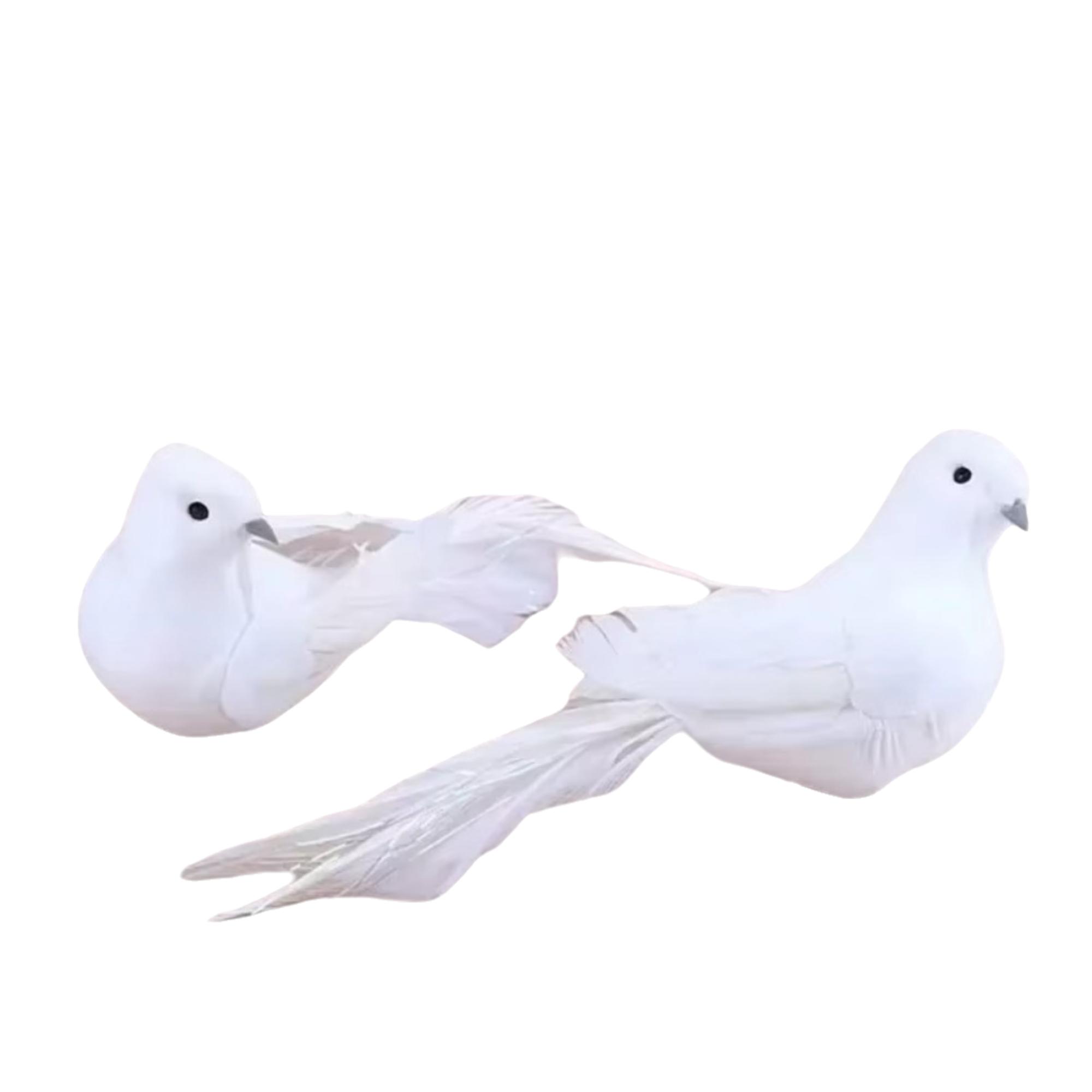 12pcs Long tail White Doves Lover Peace Artificial Bird Real Touch Lawn Figurine Ornament Yard 12pcs
12pcs Long tail White Doves Lover Peace Artificial Bird Real Touch Lawn Figurine Ornament Yard 12pcs