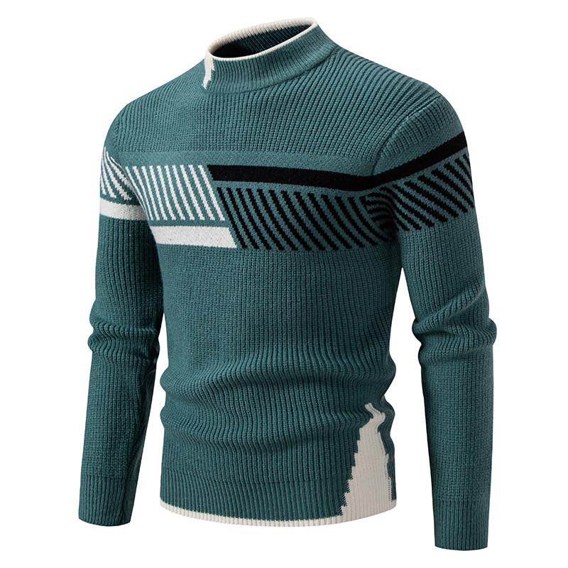 Fashion Knitted Sweater Men Mock Neck Knitting Pullovers Chic Patchwork Casual Warm Pullovers Man 4XL зелений
Fashion Knitted Sweater Men Mock Neck Knitting Pullovers Chic Patchwork Casual Warm Pullovers Man 4XL зелений