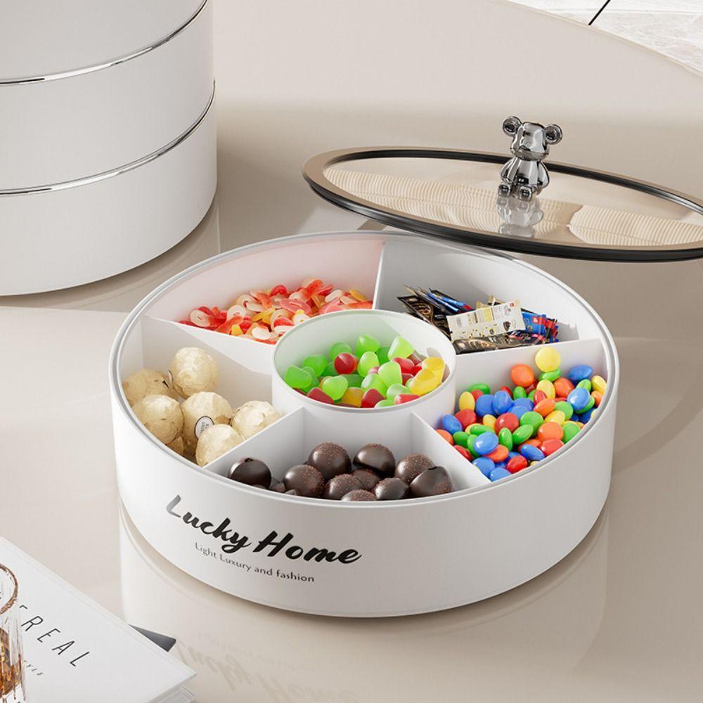 6-Grids Fruit Tray Rotating Nuts Storage Tray New Candy Snack Storage Box Living Room червоний
6-Grids Fruit Tray Rotating Nuts Storage Tray New Candy Snack Storage Box Living Room червоний