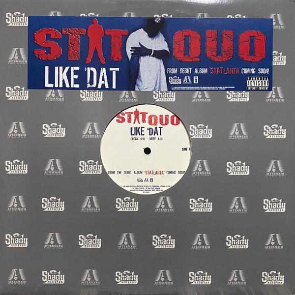 12inch Record STAT QUO - Like Dat INTR113891PROMO Shady Records, 2005 US Rap & Hip-Hop/R&B Used
12inch Record STAT QUO - Like Dat INTR113891PROMO Shady Records, 2005 US Rap & Hip-Hop/R&B Used