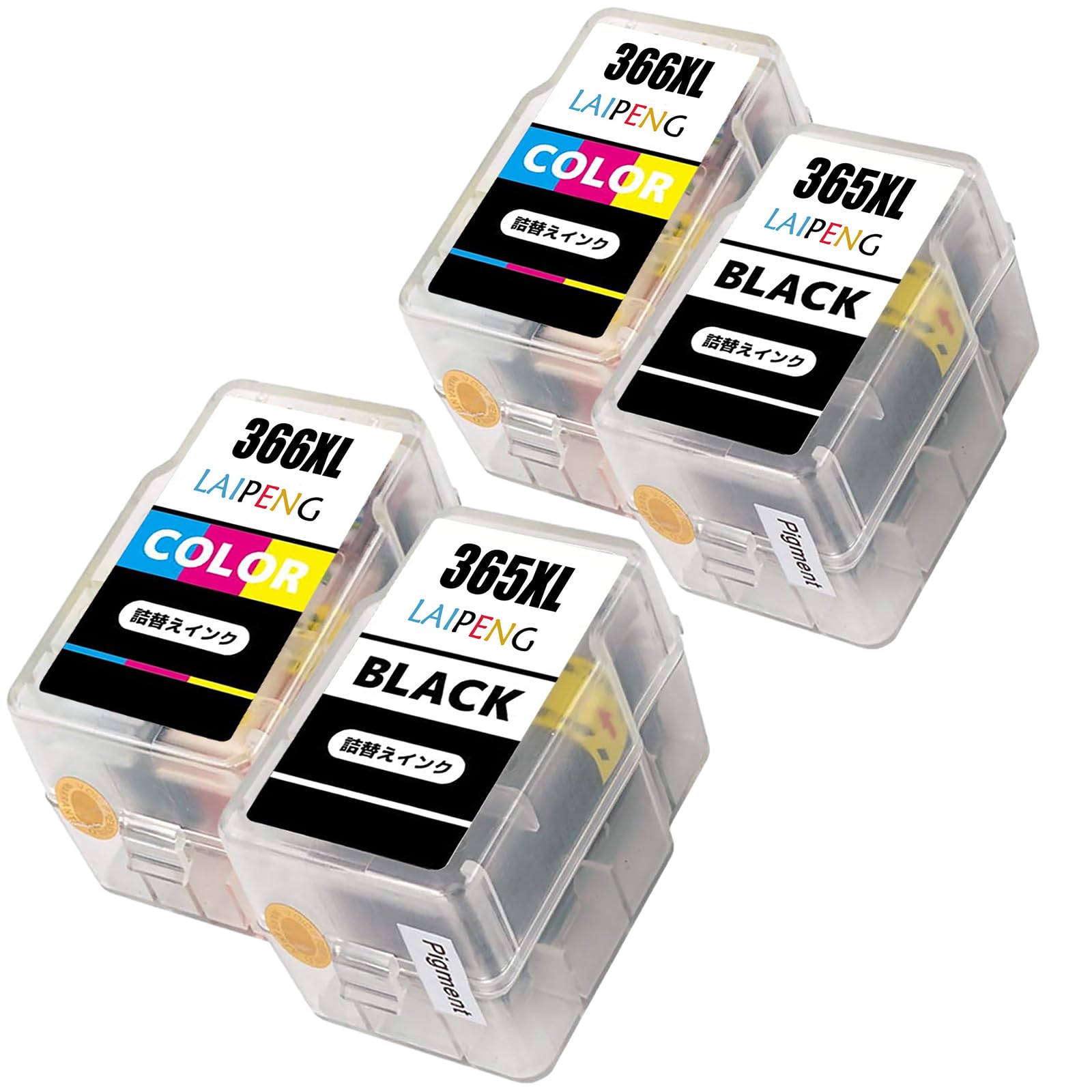 LAIPENG Compatible Ink Cartridges for Canon x Total of Compatible with PIXUS TS3530 Includes Canon Replacement 365XL Pigment Black and 366XL Dye Color
LAIPENG Compatible Ink Cartridges for Canon x Total of Compatible with PIXUS TS3530 Includes Canon Replacement 365XL Pigment Black and 366XL Dye Color