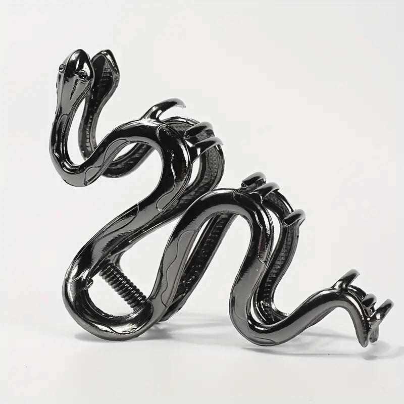 1pc Fashion Gothic Snake Hair Claw Metallic Design Perfect for Dark Academia Styles Punk Looks Unique Statement Hair Accessories
1pc Fashion Gothic Snake Hair Claw Metallic Design Perfect for Dark Academia Styles Punk Looks Unique Statement Hair Accessories