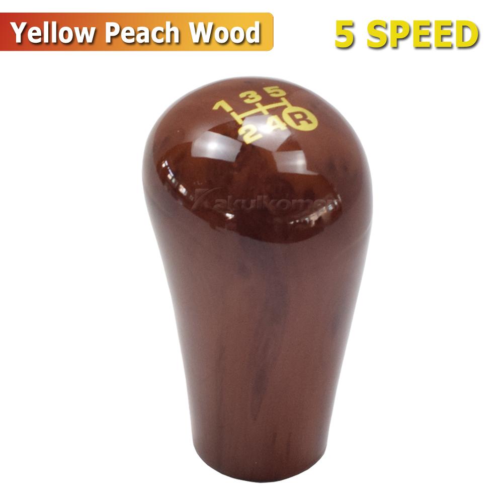 Modern Peach Wood Gear Shift Knob Designed to Fit Various For Toyota For Land Cruisers and For Prados (LC76/LC80/LC100) Yellow Peach Wood-5R
Modern Peach Wood Gear Shift Knob Designed to Fit Various For Toyota For Land Cruisers and For Prados (LC76/LC80/LC100) Yellow Peach Wood-5R