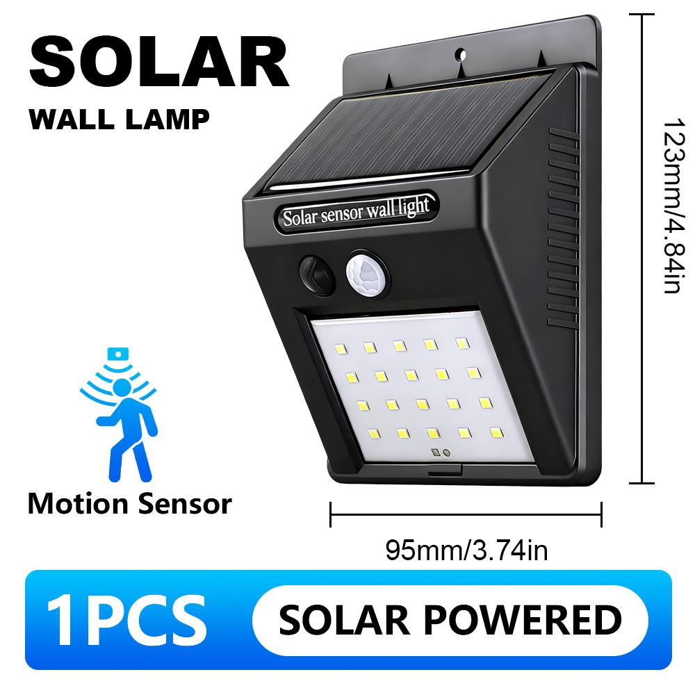 20LEDs Solar Wall Lamp PIR Motion Sensor Outdoor Light IP65 Waterproof Auto On Off Solar Security Lamp for Garden Fence Pathway
20LEDs Solar Wall Lamp PIR Motion Sensor Outdoor Light IP65 Waterproof Auto On Off Solar Security Lamp for Garden Fence Pathway