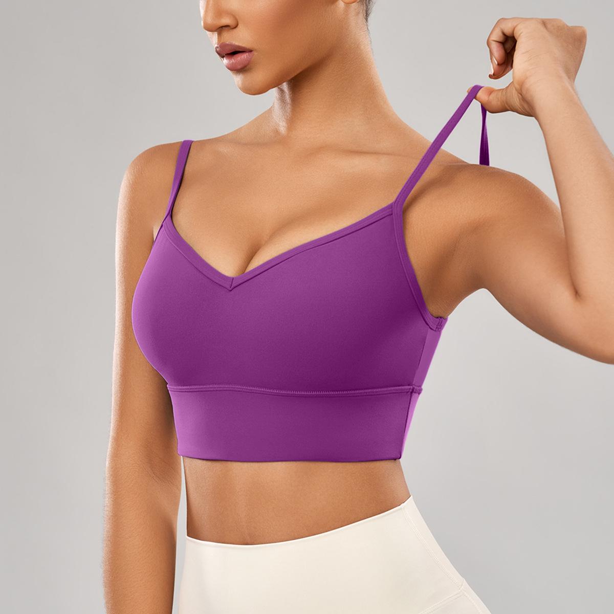 Дышащий спортивный бюстгальтер с эффектом «обнажённой кожи», со съёмными вкладышами и сексуальным дизайном спинки L
Дышащий спортивный бюстгальтер с эффектом «обнажённой кожи», со съёмными вкладышами и сексуальным дизайном спинки L