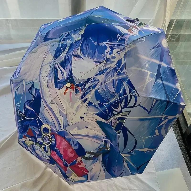 Genshin Anime Umbrella Creative Automatic Folding UV Blocking Parasol Genshin Impact Raiden Shogun Hutao Umbrellas Black Parasol Iron&8K
Genshin Anime Umbrella Creative Automatic Folding UV Blocking Parasol Genshin Impact Raiden Shogun Hutao Umbrellas Black Parasol Iron&8K