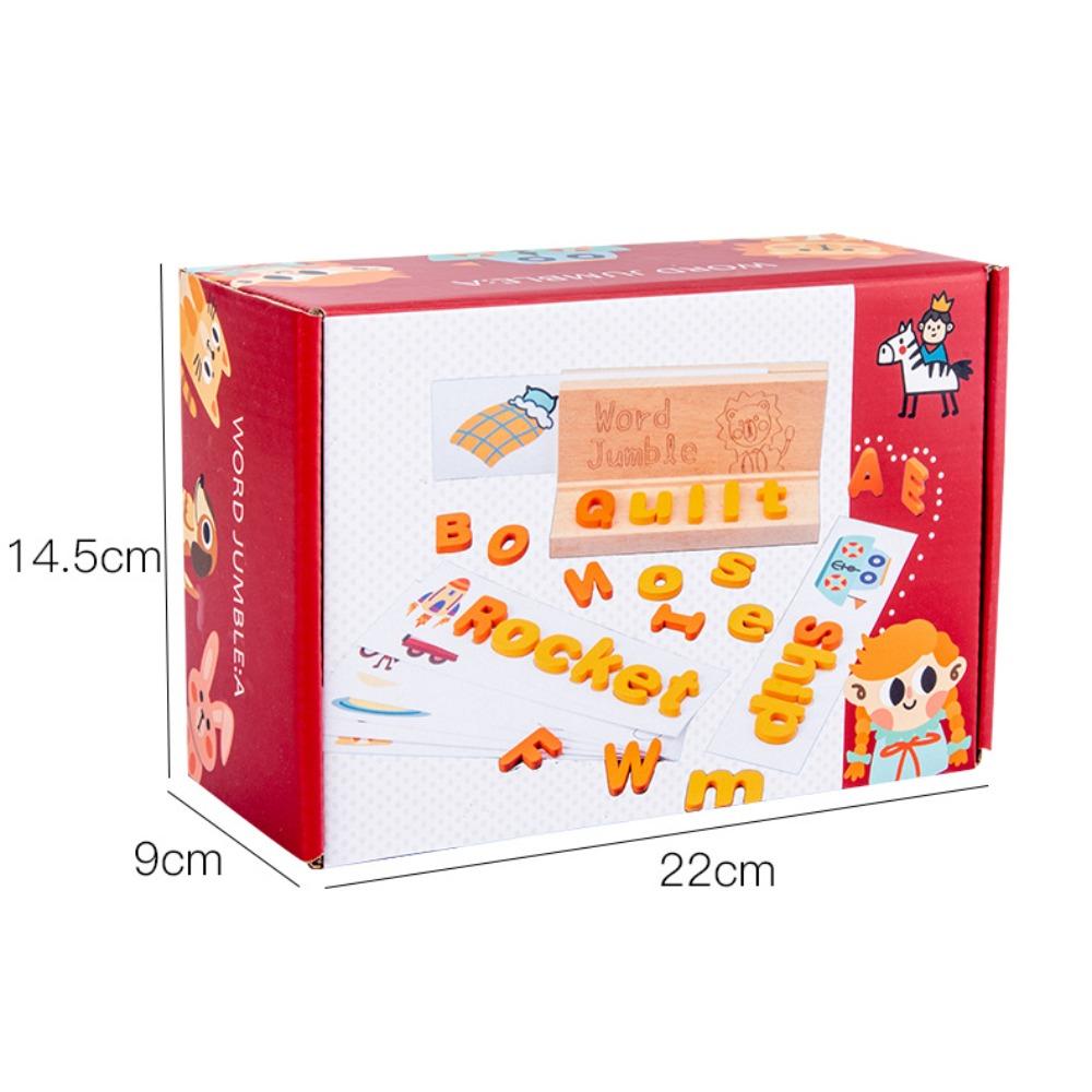 New wooden spelling game children s early education puzzle enlightenment toy uppercase and lowercase English letter card
New wooden spelling game children s early education puzzle enlightenment toy uppercase and lowercase English letter card