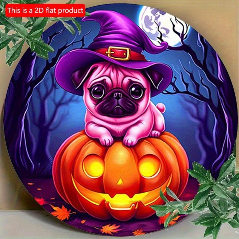2d Flat 20*20cm The Circular Wooden Sign Features Graphic Design Witch Hat, and Pumpkin Pattern. Halloween Themed, for Home, Garage, Restaurant, Cafe. 20*20cm
2d Flat 20*20cm The Circular Wooden Sign Features Graphic Design Witch Hat, and Pumpkin Pattern. Halloween Themed, for Home, Garage, Restaurant, Cafe. 20*20cm