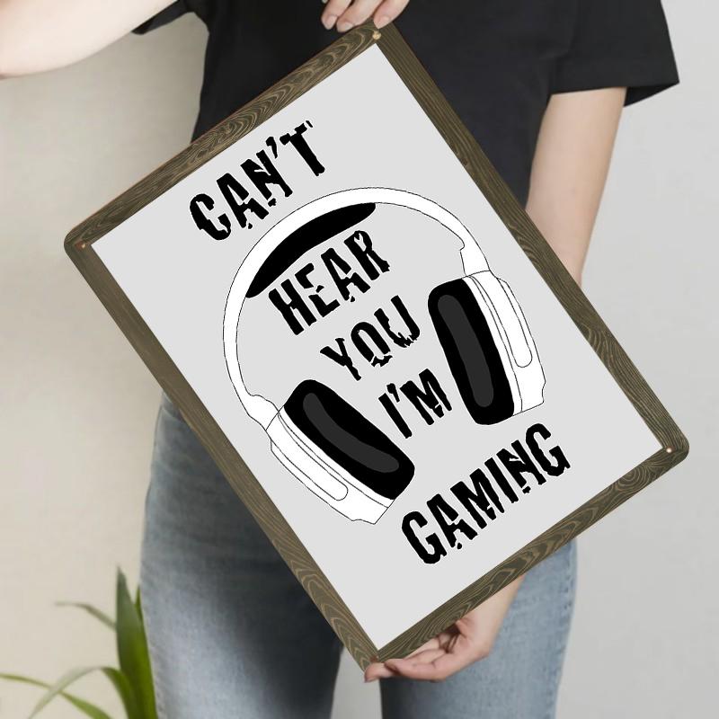 Gaming Theme Headphone Pattern Metal Iron Painting Home Wall Decorative Hanging Ornament Gift 20x30cm(7.8x11.8inch)
Gaming Theme Headphone Pattern Metal Iron Painting Home Wall Decorative Hanging Ornament Gift 20x30cm(7.8x11.8inch)