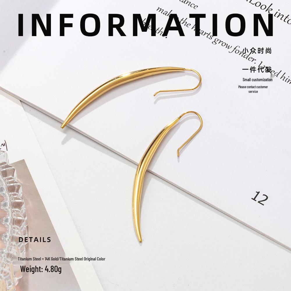 Minimalist 14K Gold Slim Wolf Tooth Earrings – Women s Non-Fading Titanium Steel Jewelry Titanium Steel Slender Wolf Tooth Earrings
Minimalist 14K Gold Slim Wolf Tooth Earrings – Women s Non-Fading Titanium Steel Jewelry Titanium Steel Slender Wolf Tooth Earrings