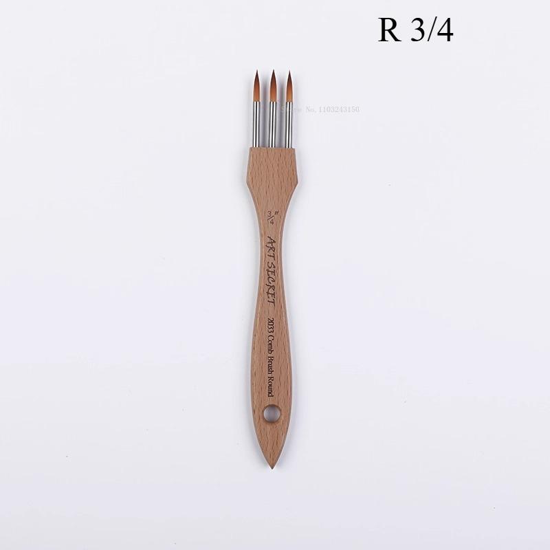 3pcs Multi-toothed Nylon Wool Flat/pointed-head Painting Brush Art Set Supplies Watercolor/ Acrylic Painting Creation Brushes
3pcs Multi-toothed Nylon Wool Flat/pointed-head Painting Brush Art Set Supplies Watercolor/ Acrylic Painting Creation Brushes