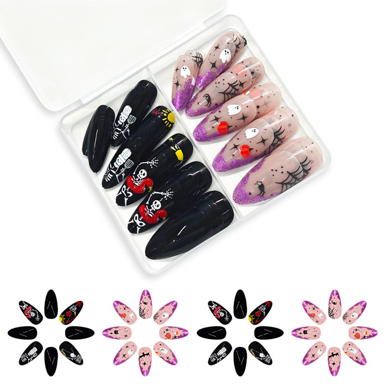 Хэллоуин Накладные ногти Миндаль Акриловые ногти Паутина Накладные ногти Наклейки на ногти Полное покрытие Накладные ногти
Хэллоуин Накладные ногти Миндаль Акриловые ногти Паутина Накладные ногти Наклейки на ногти Полное покрытие Накладные ногти