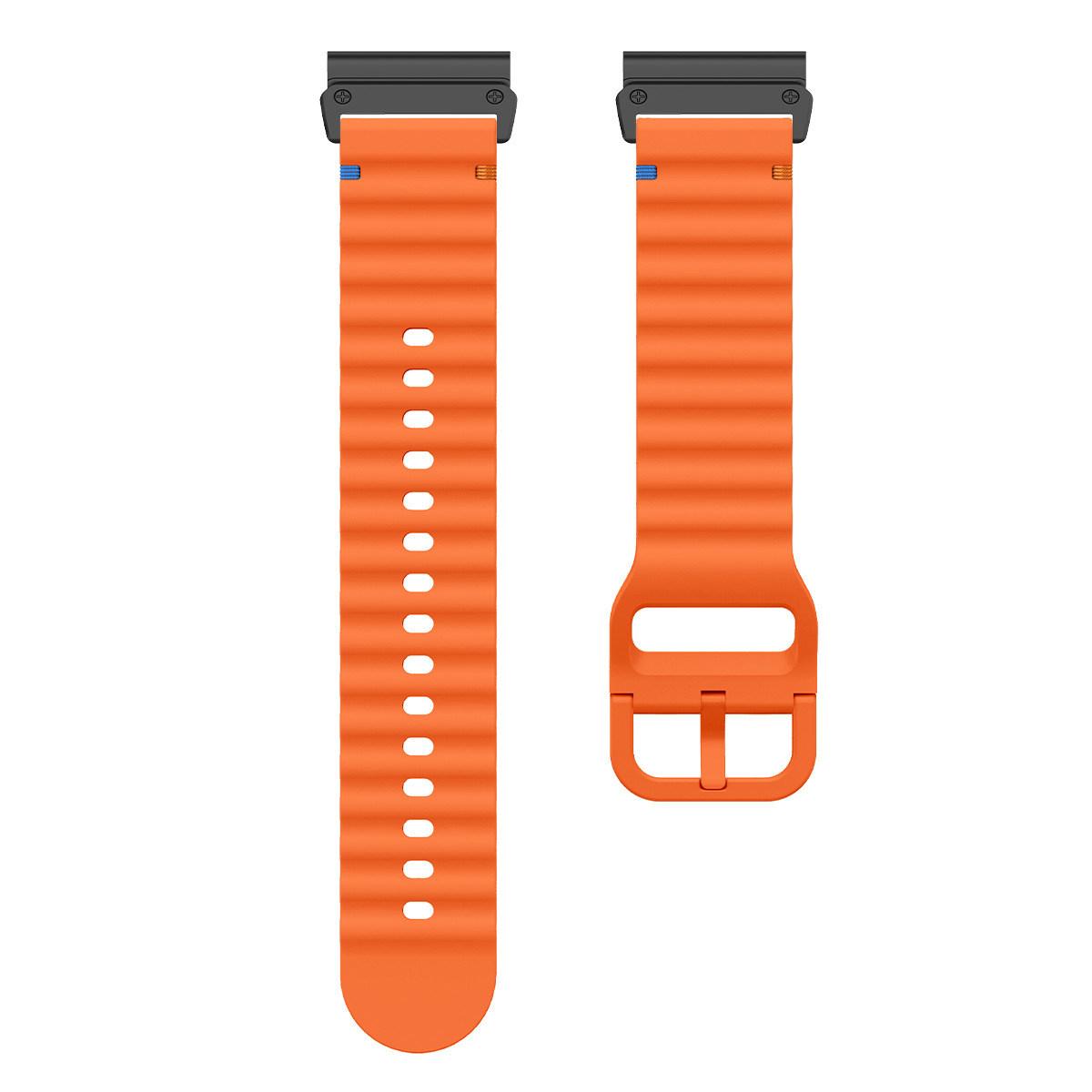 For Garmin Fenix 8 47mm/Fenix E 47mm 22mm Quick Release Wavy Texture Silicone Watch Strap with Black Connector White
For Garmin Fenix 8 47mm/Fenix E 47mm 22mm Quick Release Wavy Texture Silicone Watch Strap with Black Connector White