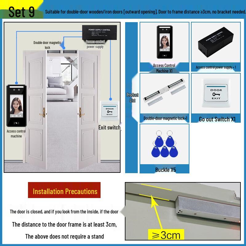Smart 4.3-inch Facial Recognition Access & Attendance Terminal CN plug (adapter included)
Smart 4.3-inch Facial Recognition Access & Attendance Terminal CN plug (adapter included)