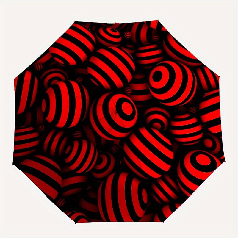 1pc Red Black Striped BallsAutomatic Folding Umbrella, Portable & Foldable Design with 8 Ribs, Casual Outdoor Accessory yy250804143
1pc Red Black Striped BallsAutomatic Folding Umbrella, Portable & Foldable Design with 8 Ribs, Casual Outdoor Accessory yy250804143