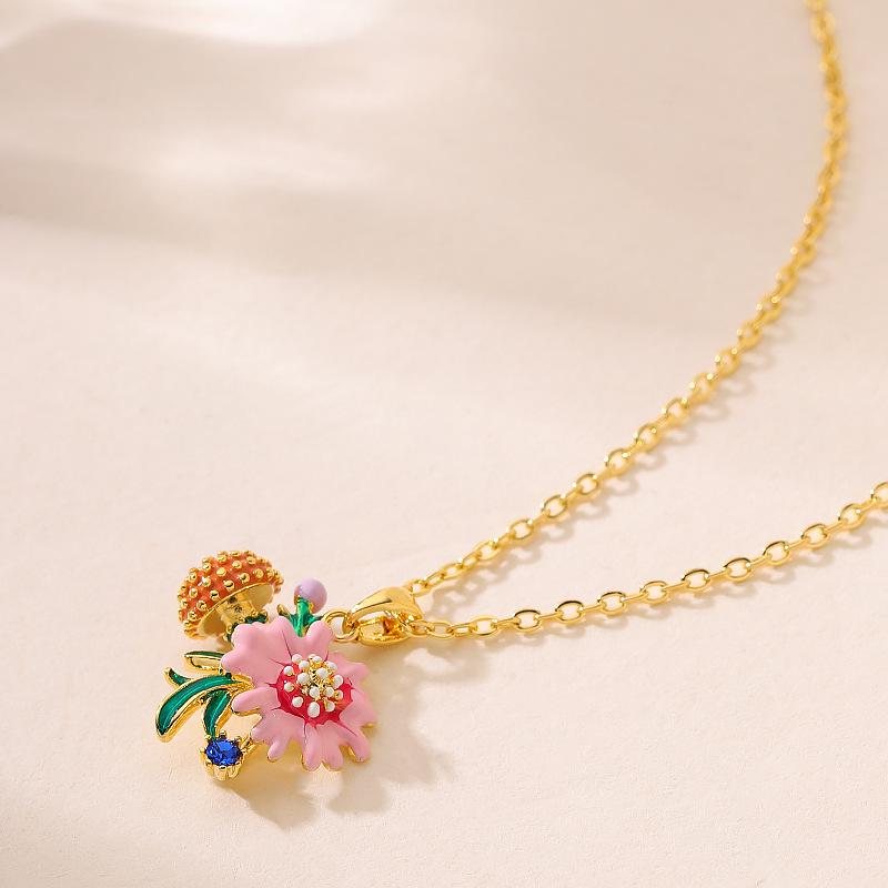 Mori simple drop glaze daisy flower pendant necklace light luxury niche sweet personality design fairy collarbone chain рожевий
Mori simple drop glaze daisy flower pendant necklace light luxury niche sweet personality design fairy collarbone chain рожевий