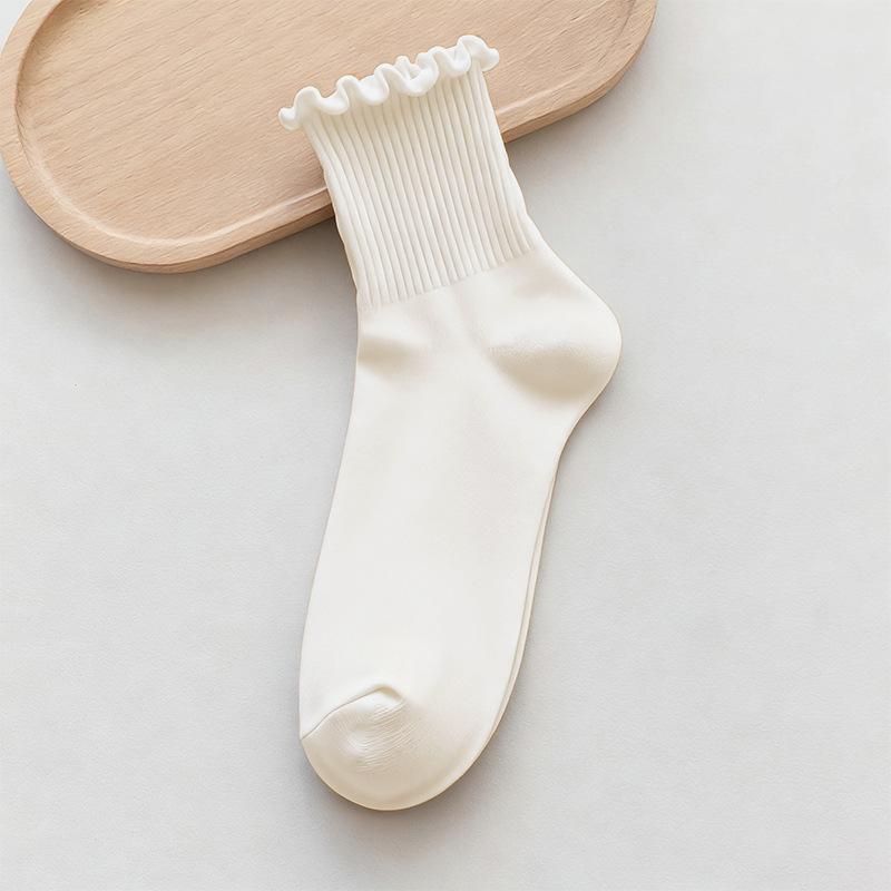 Women s Mid-Calf Mushroom Edge Cotton Socks - Soft and Versatile in Myer s Colors, Japanese JK Style. One Size
Women s Mid-Calf Mushroom Edge Cotton Socks - Soft and Versatile in Myer s Colors, Japanese JK Style. One Size