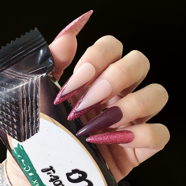 New Cross-Border Wearable Removable Finished Long Glitter Rose Red Spicy Girl Style False Nail Patches
New Cross-Border Wearable Removable Finished Long Glitter Rose Red Spicy Girl Style False Nail Patches