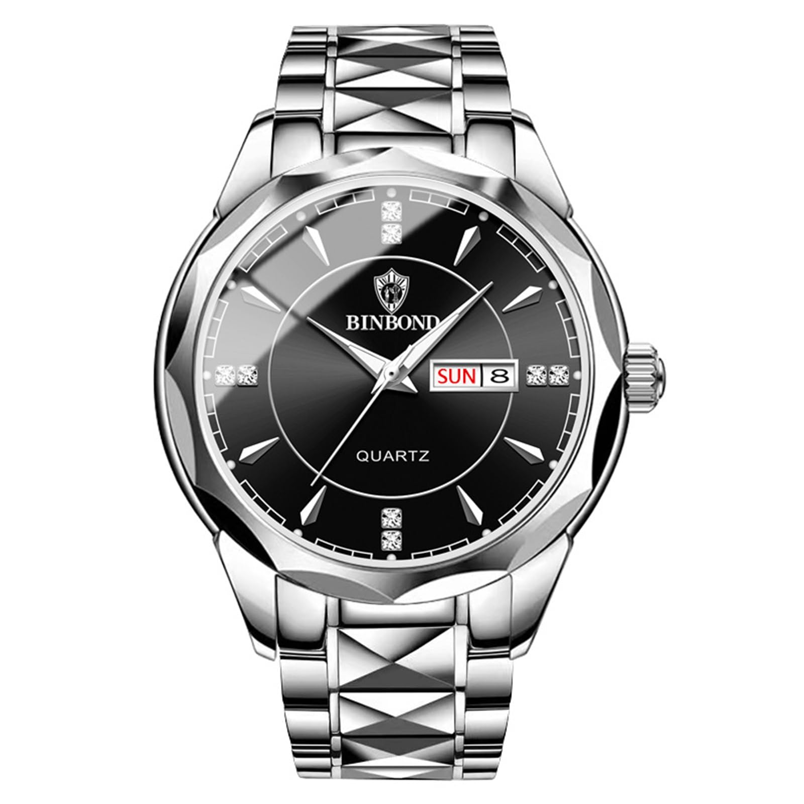 Silver Analog Simple Day of the Week Calendar 3ATM Waterproof Casual Business Stainless Steel Strap Watch Day Day Christmas Present Men s Men s -
Silver Analog Simple Day of the Week Calendar 3ATM Waterproof Casual Business Stainless Steel Strap Watch Day Day Christmas Present Men s Men s -