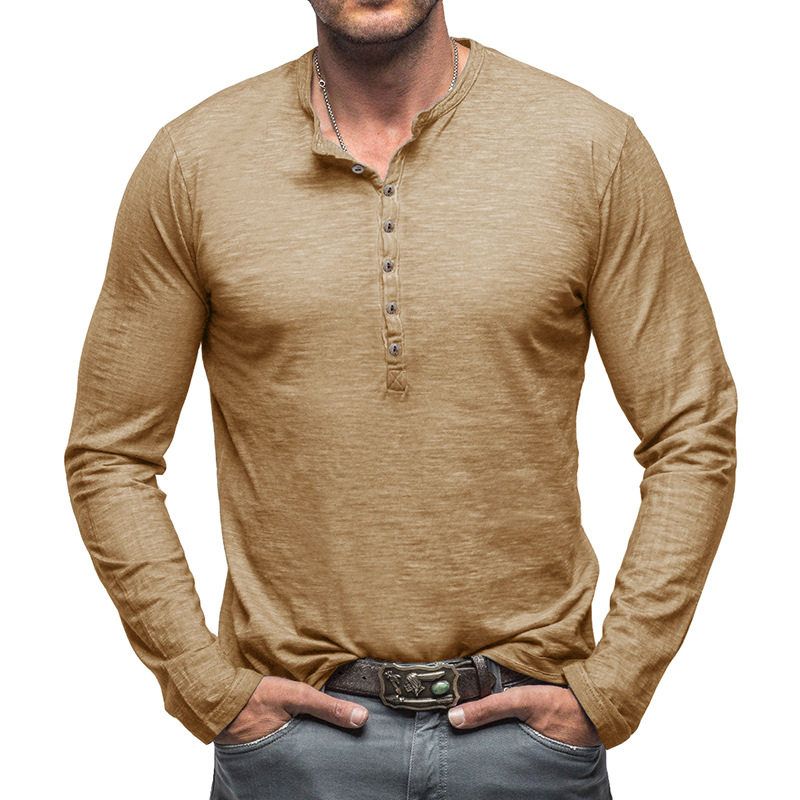 2024 Fall and Winter Cross-Border Men s Clothing Export Men Long Sleeves T-Shirt Outdoor Fashion Men s Henley Shirt Slub Cotton Top Khaki S
2024 Fall and Winter Cross-Border Men s Clothing Export Men Long Sleeves T-Shirt Outdoor Fashion Men s Henley Shirt Slub Cotton Top Khaki S