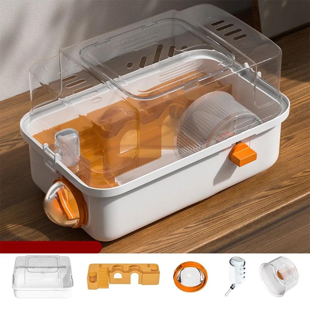 Convenient Double Layer Hamster Cage Fashion Sturdy Small Animal Carrying Cage Large Space Pet House Ventilation Breathable помаранчевий
Convenient Double Layer Hamster Cage Fashion Sturdy Small Animal Carrying Cage Large Space Pet House Ventilation Breathable помаранчевий
