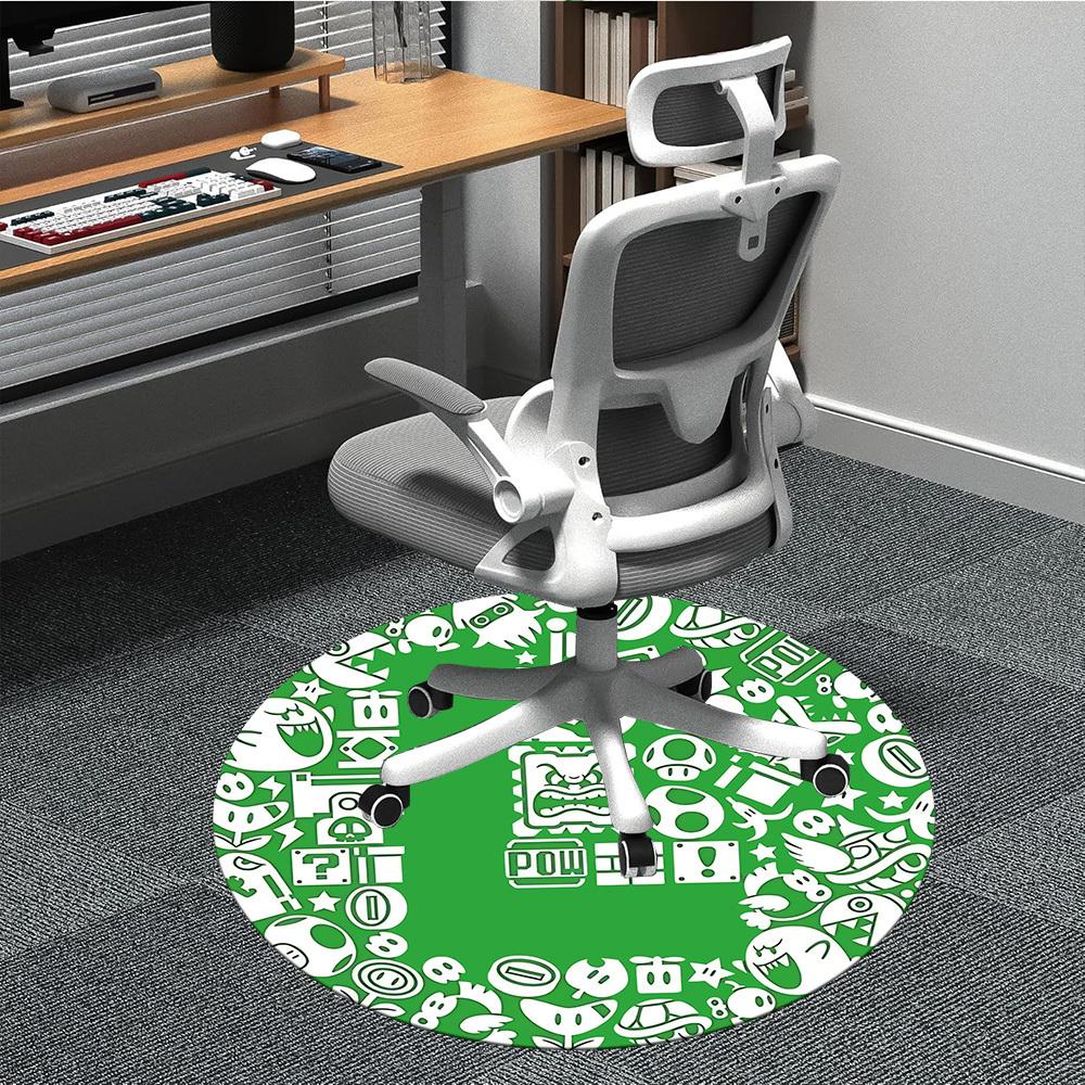 1pc Mario Gaming Icons Office Round Area Rug, Indoor Mat Suitable For Office, Under Office Chairs Bedroom Living Room Home Decor, Room Deco009 80cm by 80cm
1pc Mario Gaming Icons Office Round Area Rug, Indoor Mat Suitable For Office, Under Office Chairs Bedroom Living Room Home Decor, Room Deco009 80cm by 80cm