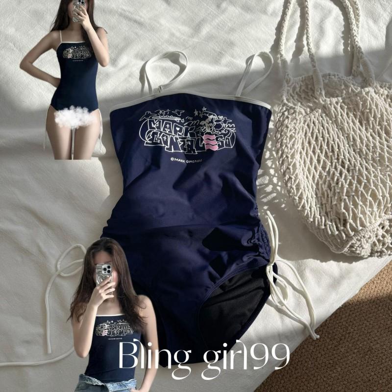 Green Town Shows Slimming Covering Meat Niche Design One-piece Triangular Sling Hot Vacation Swimsuit Conservative L темно-синього кольору
Green Town Shows Slimming Covering Meat Niche Design One-piece Triangular Sling Hot Vacation Swimsuit Conservative L темно-синього кольору