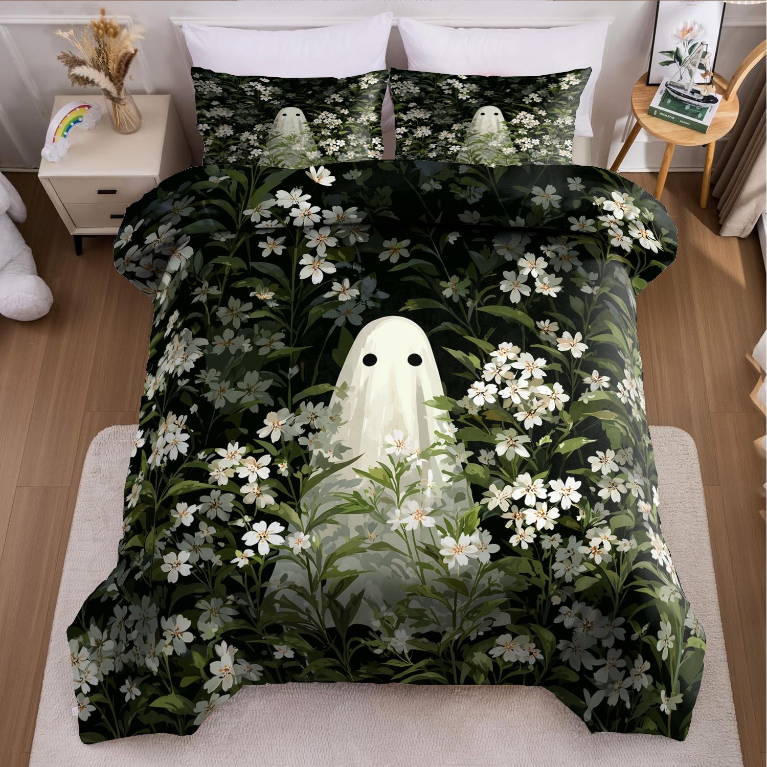 3pcs Halloween Duvet Cover Set without Core Quilt Cover with 2 PillowcasesSoft and Machine Washable Bedding Set for Bedroom EU Twin(135x200cm)
3pcs Halloween Duvet Cover Set without Core Quilt Cover with 2 PillowcasesSoft and Machine Washable Bedding Set for Bedroom EU Twin(135x200cm)