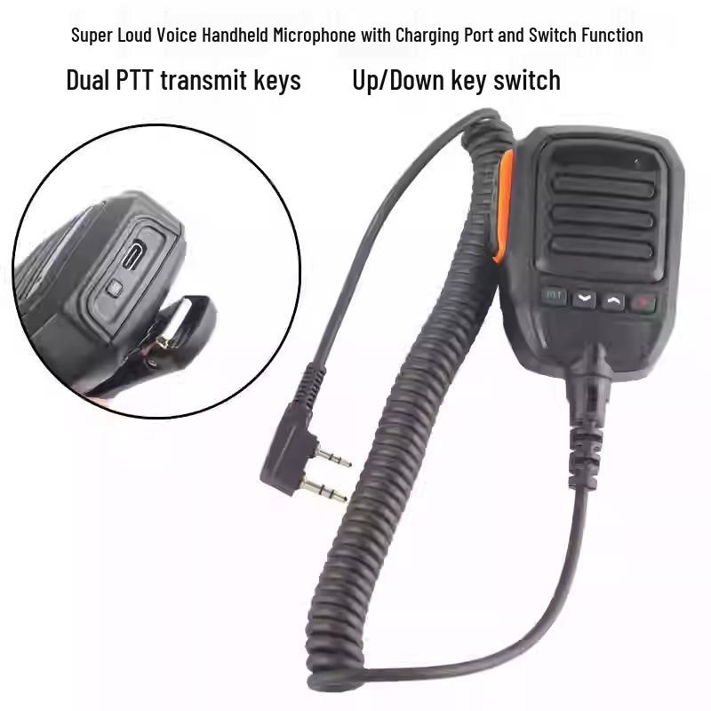 Amplified K-Head Microphone for Kenwood, Baofeng, Quansheng, Hexin Walkie-Talkies M-head Hand Microphone
Amplified K-Head Microphone for Kenwood, Baofeng, Quansheng, Hexin Walkie-Talkies M-head Hand Microphone