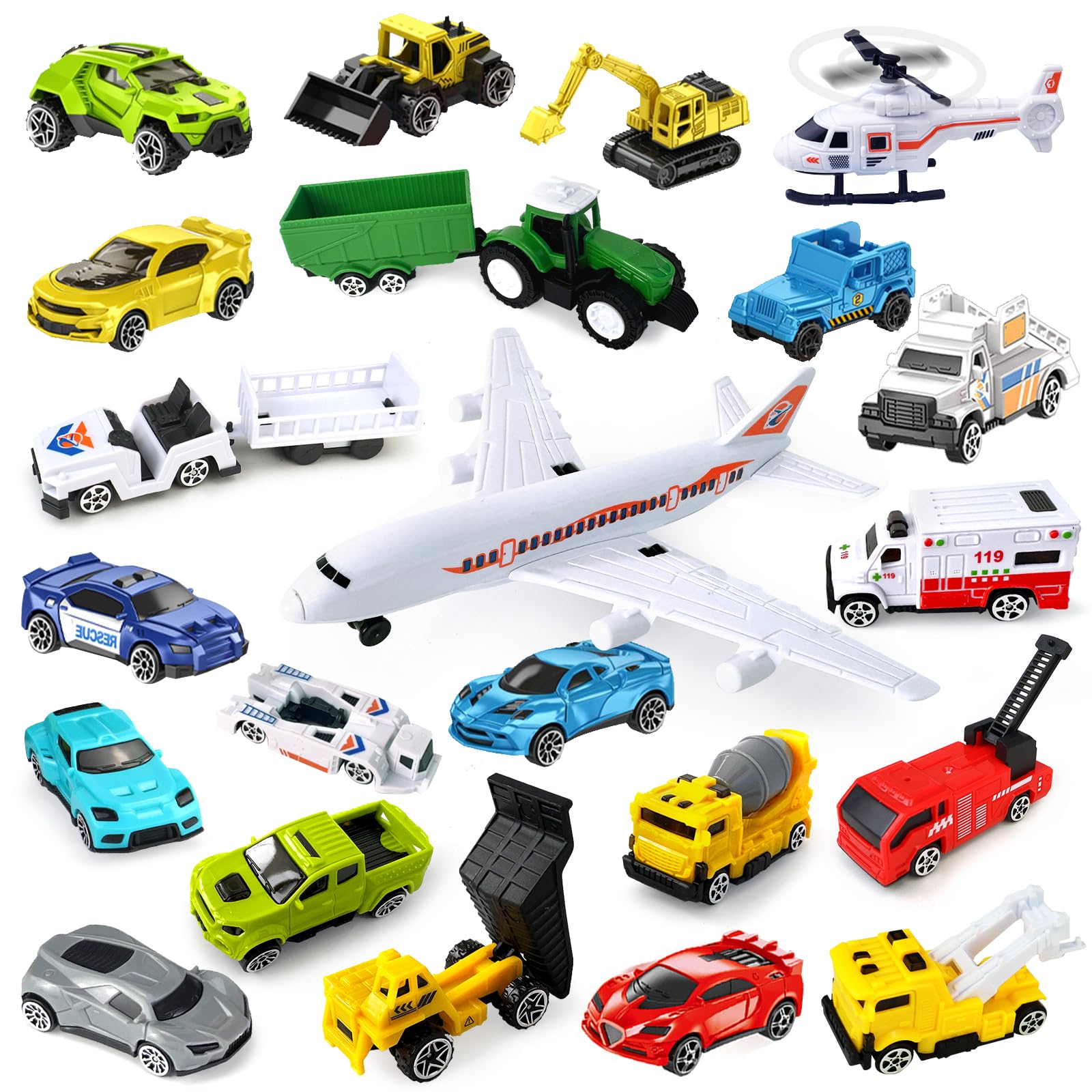 CORPER TOYS Аэропортовый набор с миниатюрной строительной пожарной строительной и полицейской техникой Идеально подходит для помещений Идеальный подарок для и 24 предмета Машины, транспортные средства,
CORPER TOYS Аэропортовый набор с миниатюрной строительной пожарной строительной и полицейской техникой Идеально подходит для помещений Идеальный подарок для и 24 предмета Машины, транспортные средства,