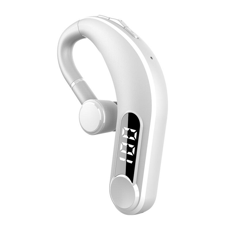 Одноканальні навушники Bluetooth, бізнес-спорт, бездротові навушники з цифровим дисплеєм, супертривалий режим очікування білий
Одноканальні навушники Bluetooth, бізнес-спорт, бездротові навушники з цифровим дисплеєм, супертривалий режим очікування білий