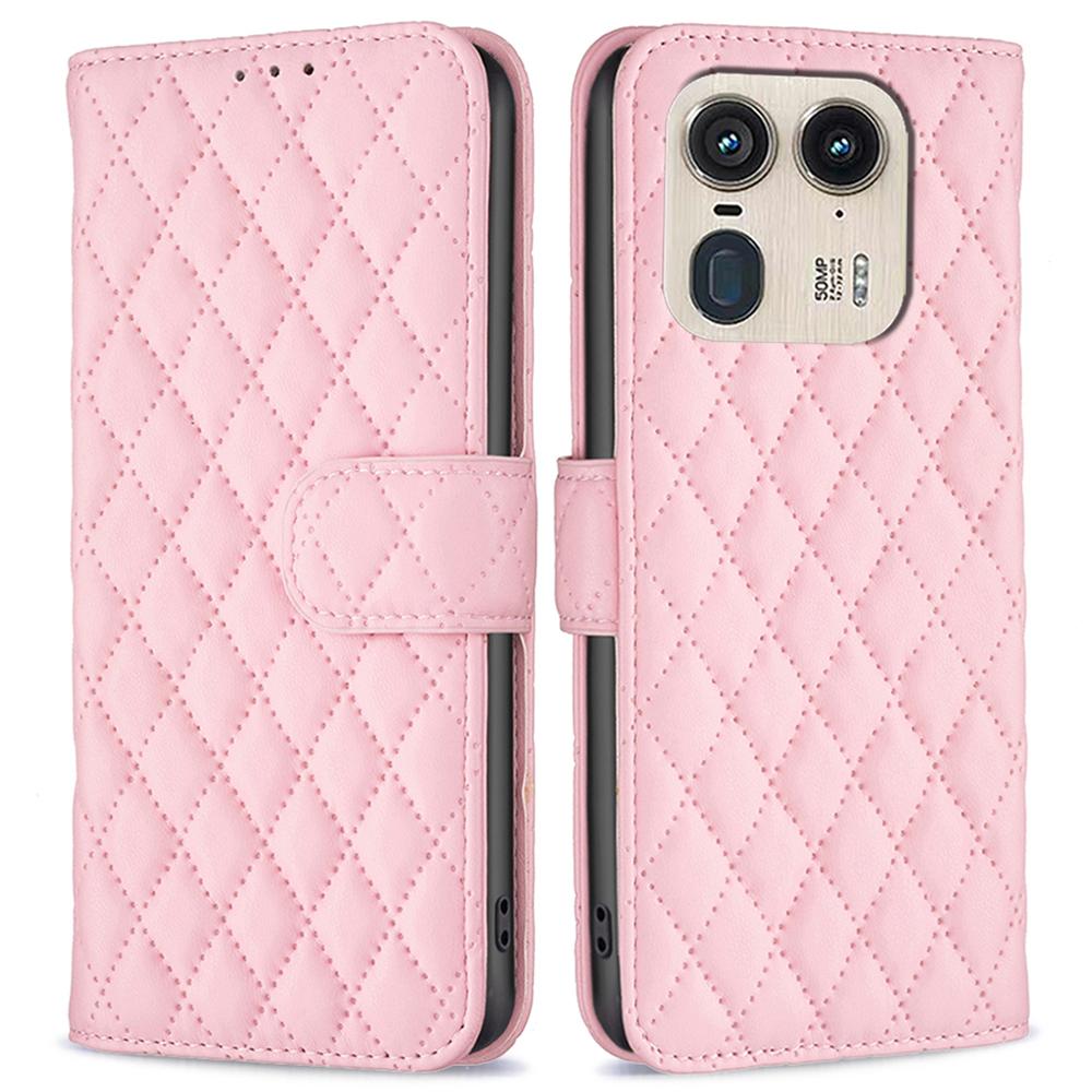 For Motorola Edge 50 Ultra 5G/Moto X50 Ultra 5G Case Rhombus Grid Folio Leather Cell Phone Cover Pink
For Motorola Edge 50 Ultra 5G/Moto X50 Ultra 5G Case Rhombus Grid Folio Leather Cell Phone Cover Pink